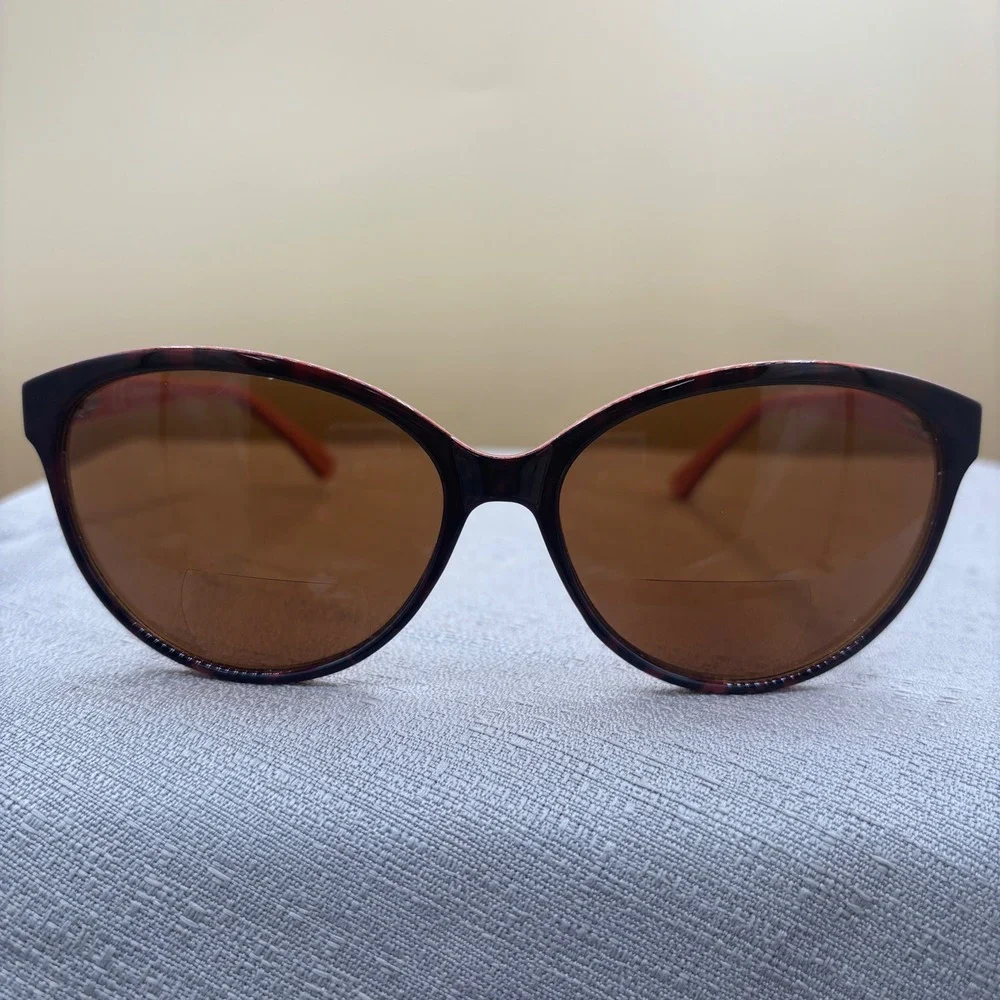 Brittany TG1213 Tortoise Melon Cat Eye Bifocal Reading Sunglasses +1.50 57mm